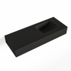 MONDIAZ LEX Opbouwwastafel 80x30x12cm 0 kraangaten wasbak rechts Solid Surface Urban mat SW476359 MONDIAZ LEX Opbouwwastafel 80x30x12cm 0 kraangaten wasbak rechts Solid Surface Urban mat SW476359