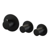 BRAUER Black Carving Douchethermostaat Inbouw - inclusief inbouwdeel - 3 carving knoppen - mat zwart SW716169