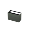 INK Wastafelonderkast - 100x45x65cm - 2 lades - push to open - met rechte opdekfronten - MDF lak - Mat beton groen SW493732