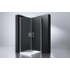 Best Design Erico Cabine de douche carrée 100x100x192cm avec 2 portes verre de sécurité 6mm chrome SW21792