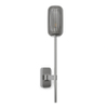 Astro Tacoma Single Grande Applique/Plafonnier - 230V - IP44 - cylindre - cannelé - verre fumé - chrome SW1569640