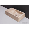 Forzalaqua Venetia Travertin Gezoet 40X22X10cm 0Xø36mm, L SW369914 Forzalaqua Venetia Travertin Gezoet 40X22X10cm 0Xø36mm, L SW369914