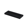 Ink Pitch lavabo - 120x45x9cm - vasque centrée - 2 trous de robinet - lauren black mat SW693399