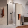 BRAUER Cosmic Nisdeur - 90x200 - draaiend - helder - glas omkeerbaar incl. glascoating - geborsteld gunmetal PVD SW1580960