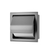 Xellanz Rocko toiletrolhouder met klep inbouw gunmetal PVD SW1159439