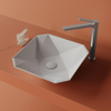Creavit Ruby vasque à poser - 40x40x8,5cm - pose en surface - céramique - blanc brillant SW1418676