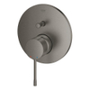 Grohe Essence badkraan - inbouw - met omstel - brushed hard graphite (antraciet) SW701637