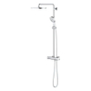 GROHE Rainshower SmartActive Ensemble de douche pluie apparent - robinet de douche - pomme de douche 31cm - douchette ronde - chrome SW472245