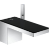 Hansgrohe AXOR MyEdition robinet de lavabo 70 avec verre noir avec garniture push-open saillie 15,1cm chrome SW241672