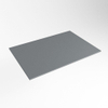 Mondiaz TOP 41 Plan sous vasque - 60x41x0.9cm - compatible comme plan de meuble - solid surface - Plata SW1022012
