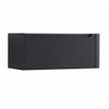 H&R Badmeubelen Juice Meuble sous lavabo - 100x45x40cm - angle droit arrondi - 1 tiroir - poignée intégrée - Dark blue SW1109881