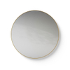 Looox miroir gold line miroir rond 100cm or mat SW405073