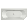 Xenz Charley hoekbad links 180x80x60 wit. sleuf overloop. waste wit mat SW381028 Xenz Charley hoekbad links 180x80x60 wit. sleuf overloop. waste wit mat SW381028