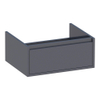 Saniclass New Future Thin onderkast 59x25x45.5cm met softclose 0 deuren 1 lade Grijs hoogglans SW86437 Saniclass New Future Thin onderkast 59x25x45.5cm met softclose 0 deuren 1 lade Grijs hoogglans SW86437