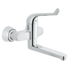 Grohe Eurosmart Care Veiligheidswandkraan - draaibare uitloop - chroom 0437508