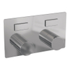 BRAUER Stripe 2-weg Inbouwthermostaat - drukknoppen - inclusief inbouwdeel - chroom SW1435183