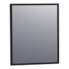 BRAUER Silhouette Spiegel - 60x70cm - zonder verlichting - rechthoek - zwart SW228061