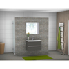Adema badmeubelset 80x55x45cm 2 laden greeploos met keramische wastafel 1 kraangat kwarts lava SW657316 Adema badmeubelset 80x55x45cm 2 laden greeploos met keramische wastafel 1 kraangat kwarts lava SW657316