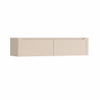 H&R Badmeubelen Juice Wastafelonderkast - 180x45x40cm - rechterhoek afgerond - 2 lades - geïntegreerde greep - Merino SW1491227
