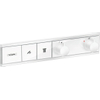 Hansgrohe Rainselect Afbouwdeel - voor inbouw douchekraan - thermostatisch - voor 2 functies - 45.6x90cm - thermostaat - mat wit SW297653
