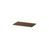 INK Topdeck Wastafelblad - 80x1.6x45cm - tbv onderkast - Eiken - Massief eiken Chocolate SW493552