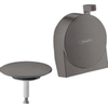 Hansgrohe Exafill S S - afbouwdeel - voor badafvoer- overloop- en vulcombinatie - geborsteld zwart chroom SW297561