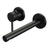 BRAUER Stripe Mitigeur lavabo encastré - bec droit et rosaces - modèle A2 - noir mat SW1435100