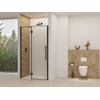 Van Rijn Products ST07 Deur vast deel - 98x200 - helder glas - stabilisatiestang - Zwart SW1177940