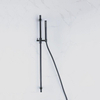 Fortifura Calvi ensemble barre de douche avec douchette barre, flexible de douche lisse noir mat SW1159299