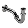 Viega siphon tubulaire pour bidet avec tube mural 5/4 avec rosace chrome 0510254