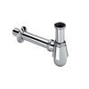 Viega siphon gobelet de bidet avec tube mural 20cm 5/4 avec rosace chrome 0510246