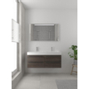 Bruynzeel Bando badmeubelset 120x45cm 2 kraangaten 2 wasbakken 4 lades met spiegel met softclose Composiet gladstone SW383287 Bruynzeel Bando badmeubelset 120x45cm 2 kraangaten 2 wasbakken 4 lades met spiegel met softclose Composiet gladstone SW383287