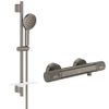 Grohe Precision Feel Doucheset - thermostatische douchekraan - 31.3cm - Vitalio Joy glijstangset - 60cm - ronde handdouche - 3 straalsoorten - brushed hard graphite (antraciet) SW1565484