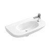 Villeroy en Boch O.novo Compact fontein 50x25cm zonder overloop en doortikbaar kraangat ceramic+ wit 0124151 Villeroy en Boch O.novo Compact fontein 50x25cm zonder overloop en doortikbaar kraangat ceramic+ wit 0124151