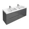 Villeroy & Boch Subway 2.0 wastafelonderbouw 128,7x44,9x52cm met 4 lade voor meubelwastafel dubbel 7175 130cm matwit 1024255 Villeroy & Boch Subway 2.0 wastafelonderbouw 128,7x44,9x52cm met 4 lade voor meubelwastafel dubbel 7175 130cm matwit 1024255