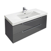 Villeroy & Boch Subway 2.0 wastafelonderbouw 98,7x44,9x41,6cm met 2 laden voor meubelwastafel 7175 100cm eiken grafiet 1024270 Villeroy & Boch Subway 2.0 wastafelonderbouw 98,7x44,9x41,6cm met 2 laden voor meubelwastafel 7175 100cm eiken grafiet 1024270