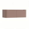 H&R Badmeubelen Juice Wastafelonderkast - 120x45x40cm - afgeronde hoeken - 2 lades - geïntegreerde greep - strawberry SW1259343