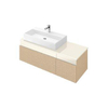 Villeroy en Boch Memento wastafelonderbouwkast met uitsparing links 1306x535x425cm vwastafel 5133 506080100cm en 5135 5060cm glas/oak 0124278 Villeroy en Boch Memento wastafelonderbouwkast met uitsparing links 1306x535x425cm vwastafel 5133 506080100cm en 5135 5060cm glas/oak 0124278