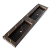 BRAUER Coral lavabo - 200x46x10cm - 2 cuves - 2 trous de robinet - composite - aspect marbre - Copper Brown SW957319