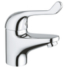 Grohe Eurosmart Care Veiligheidswastafelkraan - laag - met hendel 12cm - gladde body - chroom 0437505