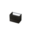 INK Wastafelonderkast - 70x45x52cm - 2 lades - greeploos - met houten keerlijst - MFC - Intens eiken SW439398