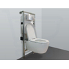 Throne Bathrooms Salina inbouwset met keramische wandcloset en softclose zitting afdekplaat mat chroom SW2100