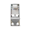 Plieger Brussel toilet set met Geberit Inbouwreservoir inclusief softclose toiletzitting witte afdekplaat SW1097