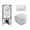 Villeroy en boch Subway Compact inbouwset met diepspoel wandcloset wit standaard zitting afdekplaat wit SW1098 Villeroy en boch Subway Compact inbouwset met diepspoel wandcloset wit standaard zitting afdekplaat wit SW1098