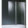 Novellini Aurora paroi de baignoire pliante 2 parties 120x150cm profil chrome mat et verre transparent 0988270