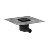 Hansgrohe RainDrain Brilliance Puntafvoer - 10x10cm - achterzijde betegelbaar - mat zwart SW1590339