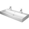 Duravit Vero air Wastafel - geslepen - met 2x1 kraangat - met overloop - 120x47cm - met wondergliss - inclusief bevestiging - wit SW156943