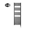 Sanicare HVW Elektrische Radiator - 172x60cm - 1127W - wifi - thermostaat - zwart - rechtsonder - mat zwart SW1185656