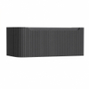 H&R Badmeubelen Juice Wastafelonderkast - 100x45x40cm - linkerhoek afgerond - 3D-front - 1 lade - geïntegreerde greep - antraciet mat SW1259762