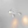 QAZQA Ducha plafonnier de salle de bains - 23x23cm - 3 spots - IP44 - carré - blanc mat SW1187233